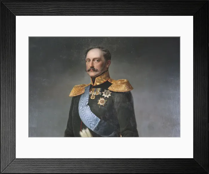Framed Print : Portrait of Emperor Nicholas I, mid 19th century Framed Print : Portrait of Emperor Nicholas I, mid 19th century