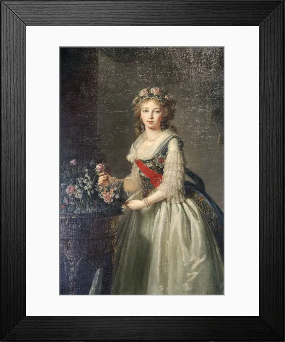 Framed Print : Portrait of the Grand Duchess Elizabeth Alexeyevna, 1795. Artist: Elisabeth Louise Vigee-LeBrun Framed Print : Portrait of the Grand Duchess Elizabeth Alexeyevna, 1795. Artist: Elisabeth Louise Vigee-LeBrun