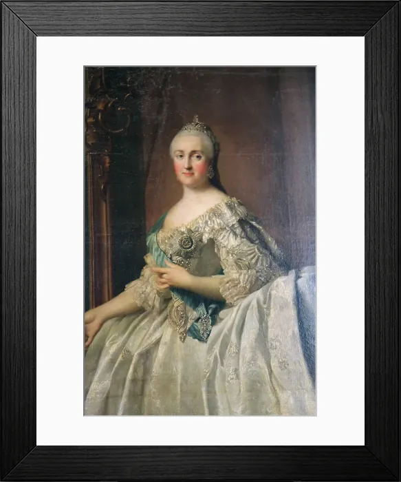 Framed Print : Portrait of the Empress Catherine the Great, after 1762. Artist: Vigilius Erichsen Framed Print : Portrait of the Empress Catherine the Great, after 1762. Artist: Vigilius Erichsen