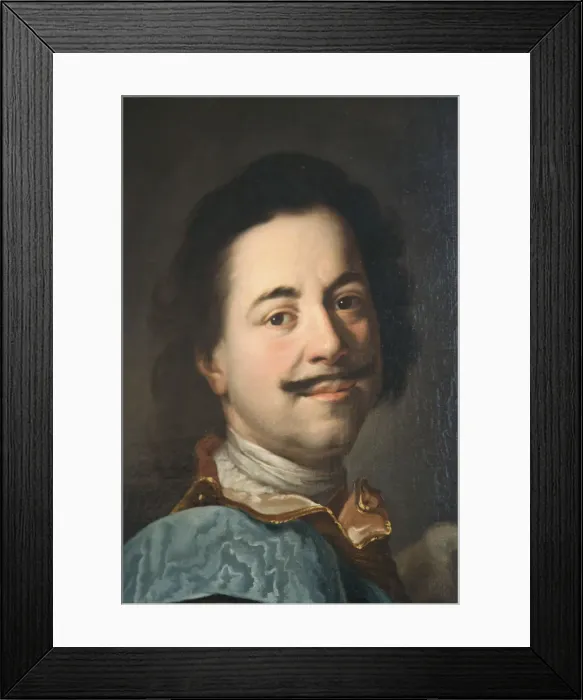 Framed Print : Portrait of Peter the Great, first half of 19th century Framed Print : Portrait of Peter the Great, first half of 19th century