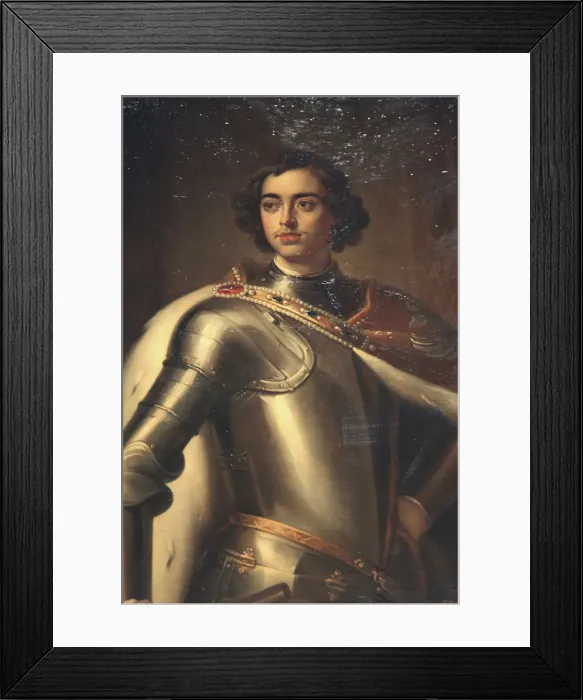 Framed Print : Portrait of Peter the Great, mid 19th century. Artist: Enrico Belli Framed Print : Portrait of Peter the Great, mid 19th century. Artist: Enrico Belli