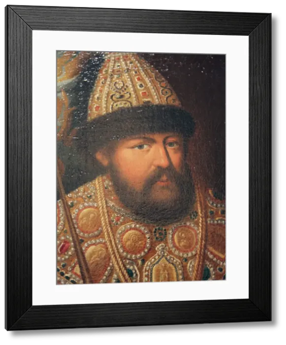 Framed Print : Portrait of Tsar Aleksey Mikhailovich, first half of 19th century Framed Print : Portrait of Tsar Aleksey Mikhailovich, first half of 19th century