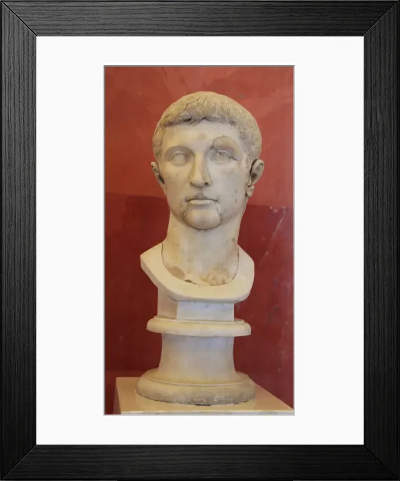 Framed Print : Head of Augustus, first half of 1st century Framed Print : Head of Augustus, first half of 1st century