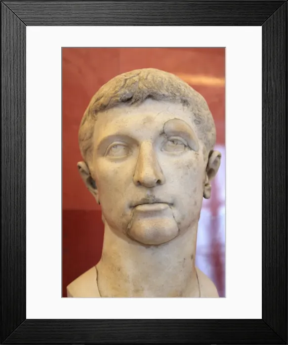 Framed Print : Head of Augustus, first half of 1st century Framed Print : Head of Augustus, first half of 1st century