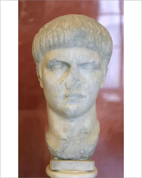 Portrait bust of the Roman Emperor Nero as a youth, mid 1st century