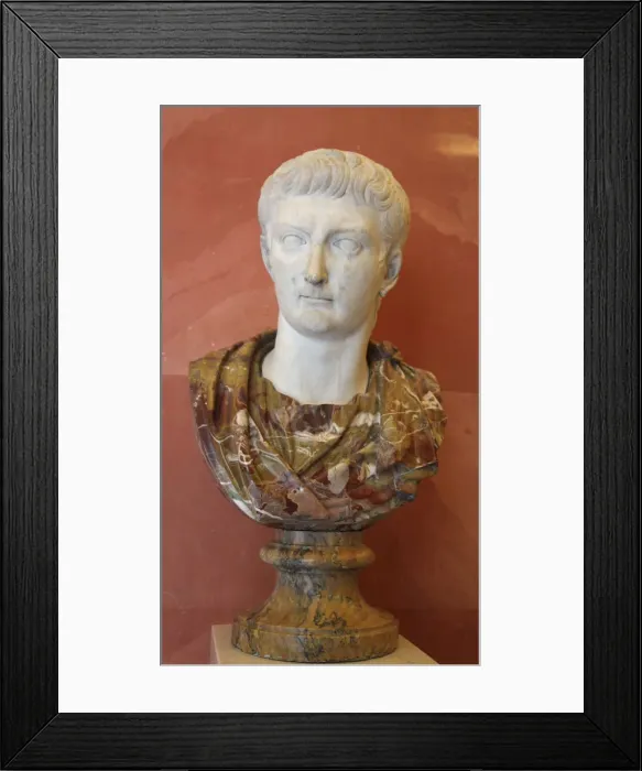 Framed Print : Portrait of the Emperor Tiberius, first quarter of 1st century Framed Print : Portrait of the Emperor Tiberius, first quarter of 1st century