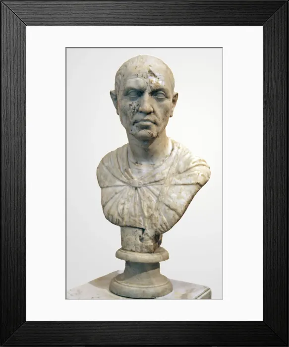 Framed Print : Bust of a Lictor, Roman, early 2nd century Framed Print : Bust of a Lictor, Roman, early 2nd century