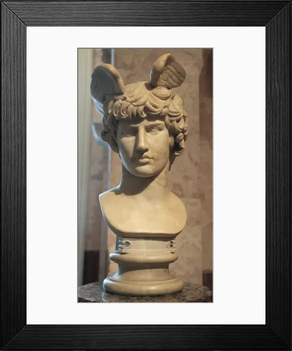 Framed Print : Portrait of Antinous, mid 2nd century Framed Print : Portrait of Antinous, mid 2nd century