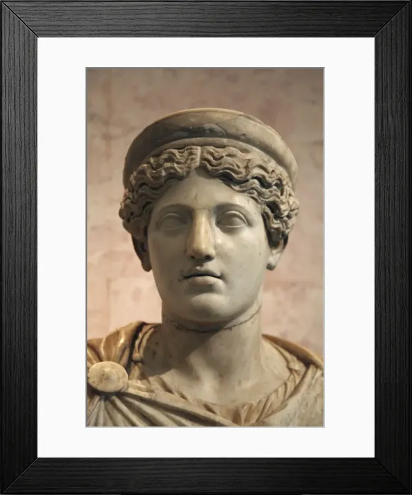 Framed Print : Female bust, 2nd century Framed Print : Female bust, 2nd century
