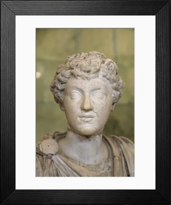 Framed Print : Portrait of the Young Marcus Aurelius, third quarter 2nd century AD Framed Print : Portrait of the Young Marcus Aurelius, third quarter 2nd century AD