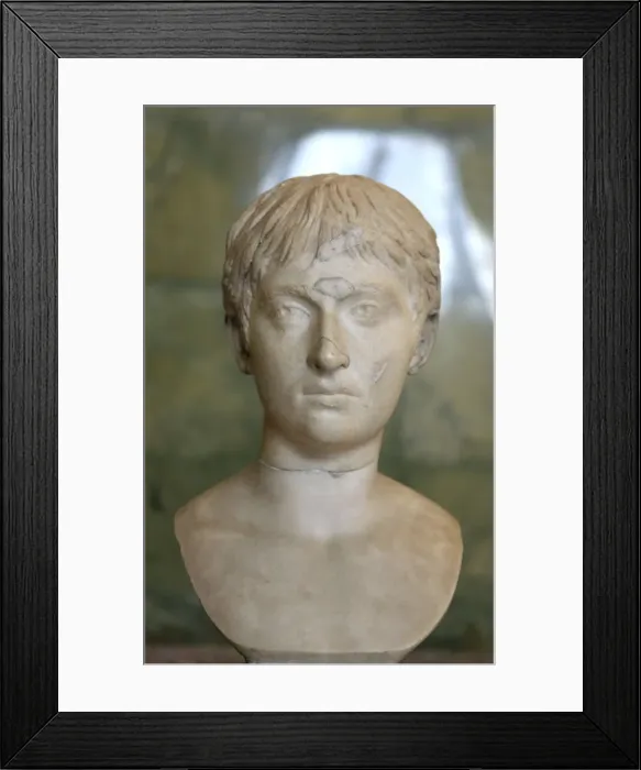 Framed Print : Portrait of a youth, first half of 2nd century Framed Print : Portrait of a youth, first half of 2nd century