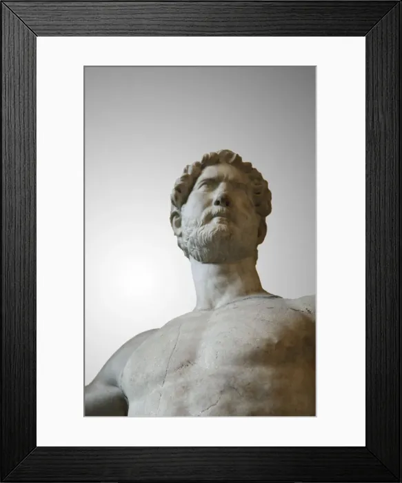 Framed Print : Statue of the Roman Emperor Hadrian, first half of 2nd century Framed Print : Statue of the Roman Emperor Hadrian, first half of 2nd century