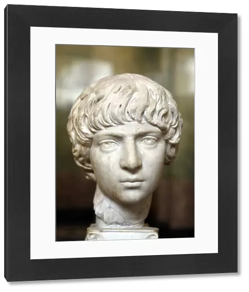 Roman portrait head of a boy, last quarter of 2nd century