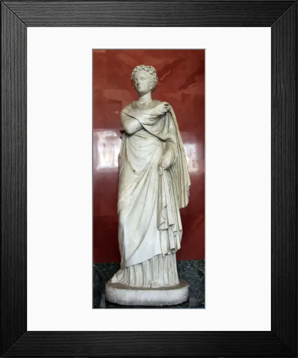 Framed Print : Statue of Polyhymnia, Muse of Sacred Song, Oratory, and Singing Framed Print : Statue of Polyhymnia, Muse of Sacred Song, Oratory, and Singing