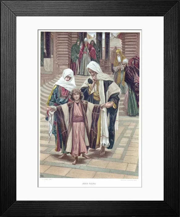 Framed Print : Jesus Found, c1897. Artist: James Tissot Framed Print : Jesus Found, c1897. Artist: James Tissot