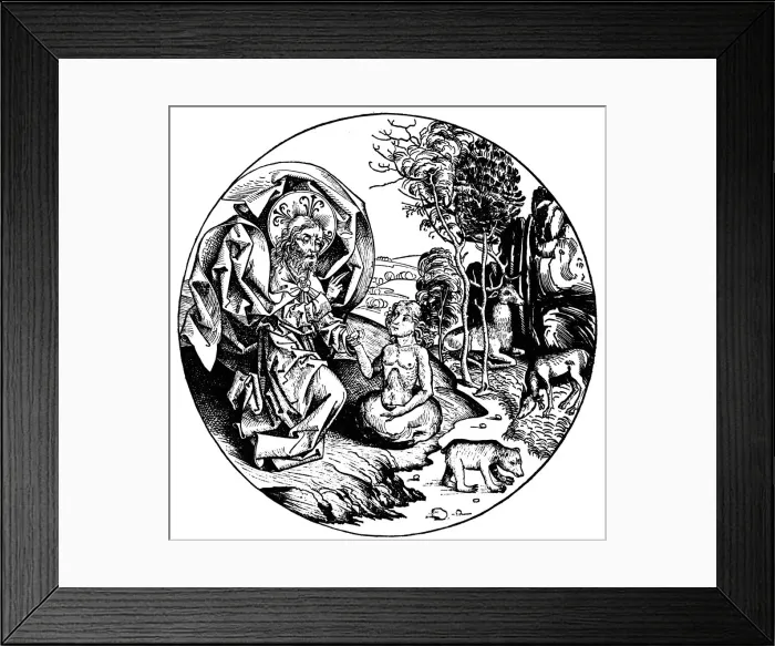Framed Print : The Sixth Day of Creation, 1493 Framed Print : The Sixth Day of Creation, 1493