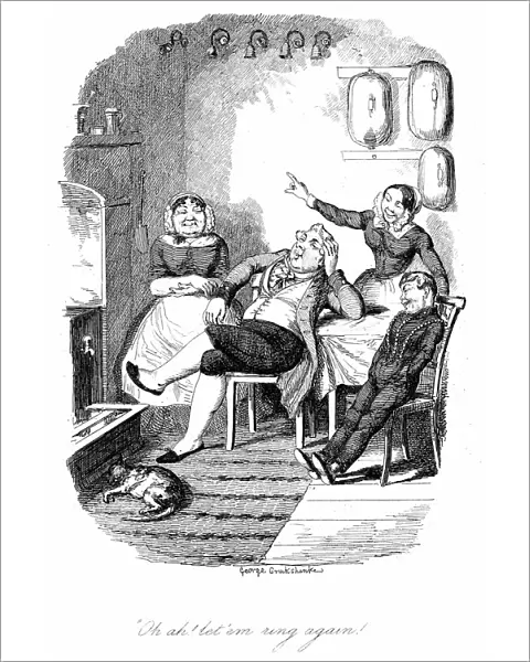 Oh ah! let em ring again!, 1847. Artist: George Cruikshank