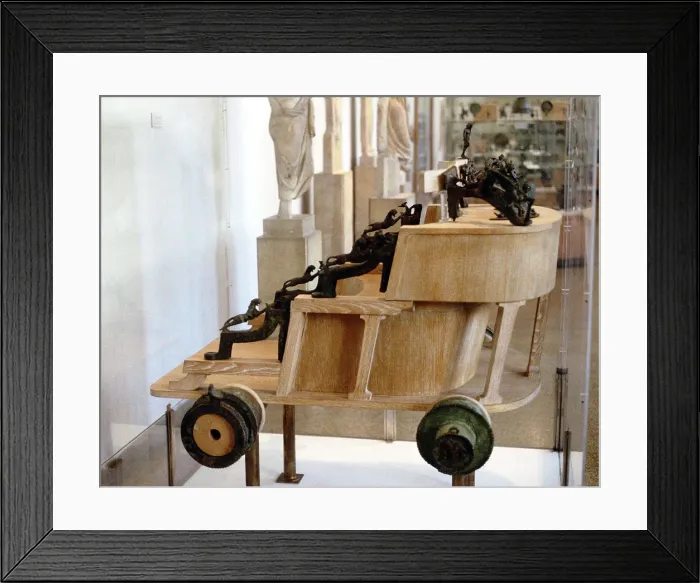 Framed Print : Greek war chariot, 5th century-3rd century BC Framed Print : Greek war chariot, 5th century-3rd century BC