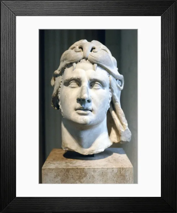 Framed Print : Portrait bust of Alexander the Great Framed Print : Portrait bust of Alexander the Great