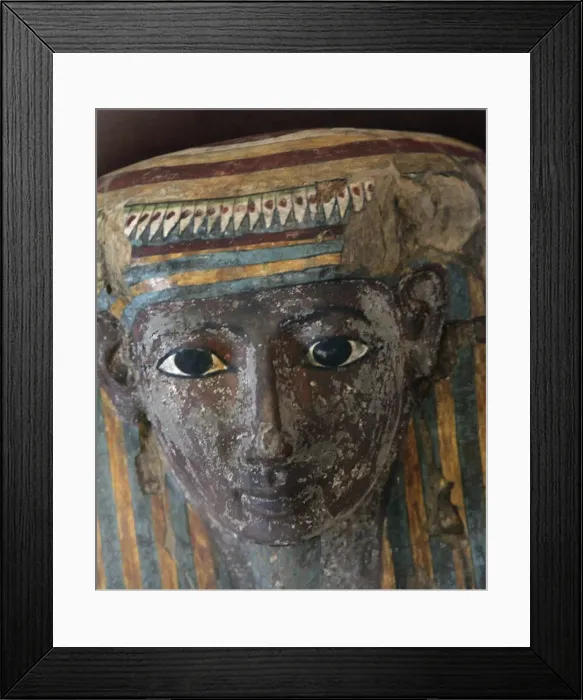 Framed Print : Wooden sarcophagus of Pa-Kush, priest of Amun? Framed Print : Wooden sarcophagus of Pa-Kush, priest of Amun?