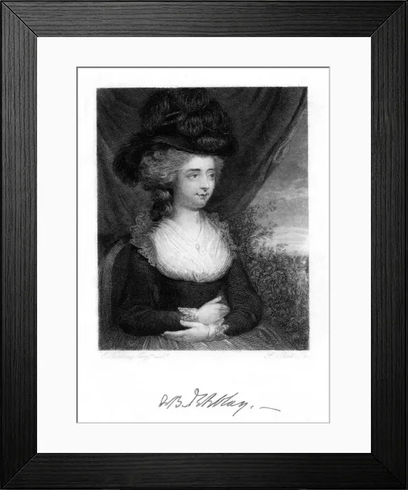 Framed Print : Fanny (Frances) Burney, Madame D Arblay, English novelist, 1843 Framed Print : Fanny (Frances) Burney, Madame D Arblay, English novelist, 1843