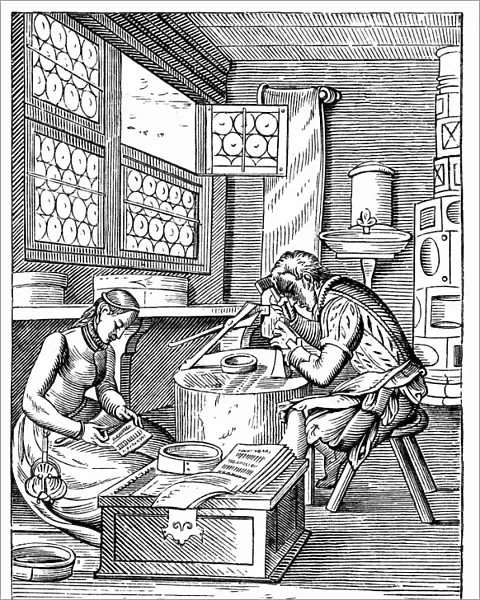 The Clasp Makers Workshop, 16th century. Artist: Jost Amman