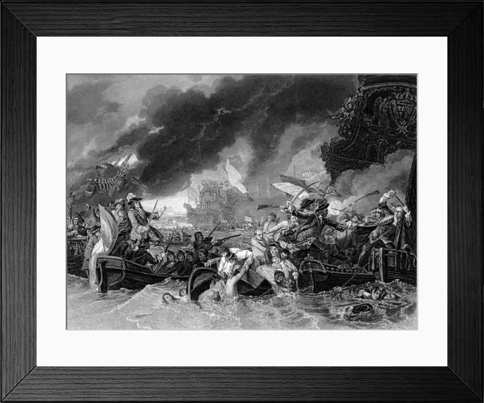 Framed Print : Battle of La Hogue, 19 May 1692 Framed Print : Battle of La Hogue, 19 May 1692