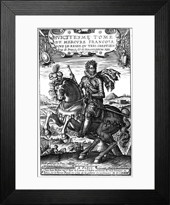 Framed Print : Louis XIII of France, 1623 Framed Print : Louis XIII of France, 1623