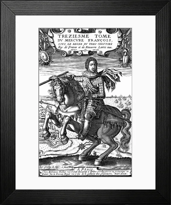 Framed Print : Louis XIII of France, 1629 Framed Print : Louis XIII of France, 1629