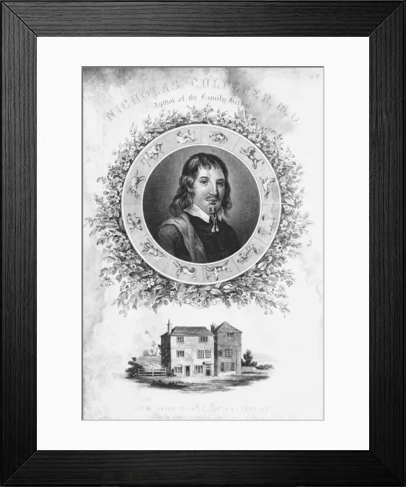 Framed Print : Nicholas Culpepper, (c1650) 19th century Framed Print : Nicholas Culpepper, (c1650) 19th century