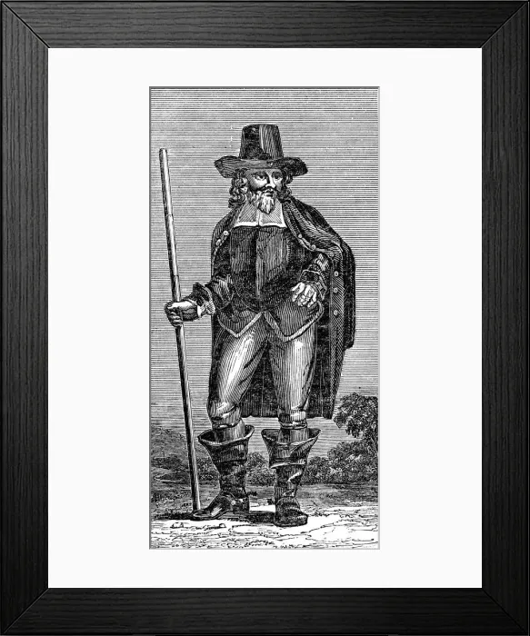 Framed Print : Witchfinder, (1645) 1830
