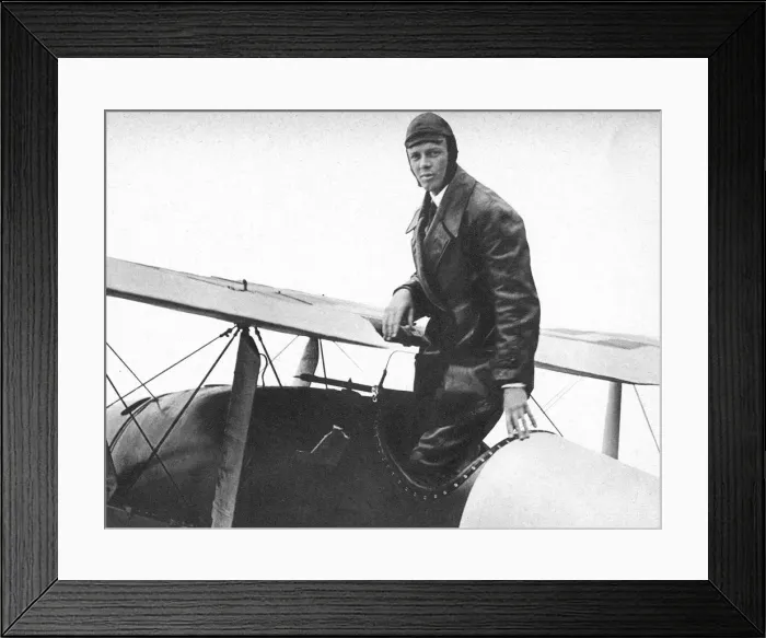 Framed Print : Charles Lindburgh, record breaking aviator, 1927 Framed Print : Charles Lindburgh, record breaking aviator, 1927