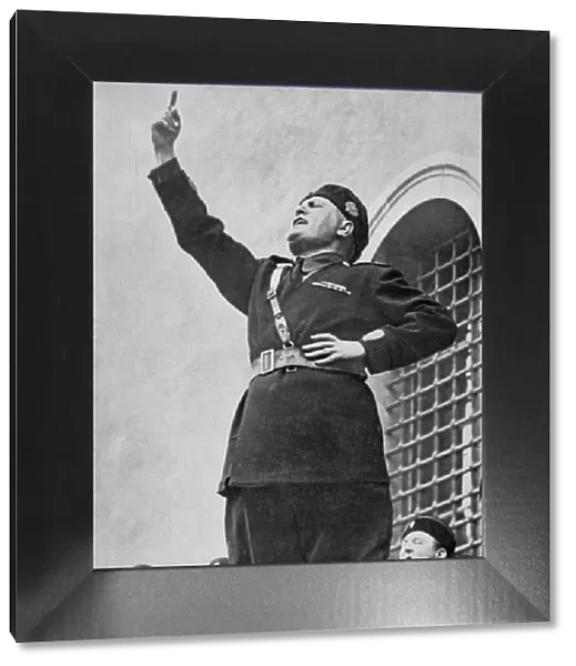 Benito Mussolini, Italian fascist dictator, c1930s