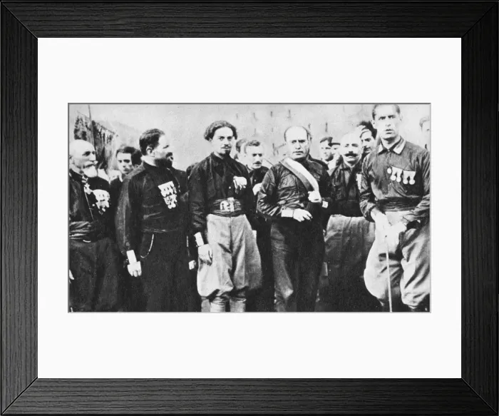 Framed Print : Benito Mussolini (1883-1945) Italian fascist dictator, 1922 Framed Print : Benito Mussolini (1883-1945) Italian fascist dictator, 1922