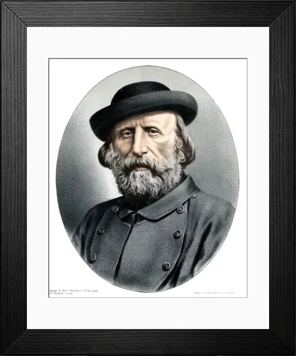 Framed Print : Guiseppe Garibaldi, Italian patriot, 1880 Framed Print : Guiseppe Garibaldi, Italian patriot, 1880