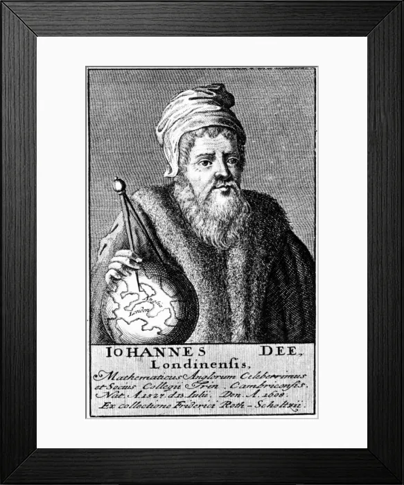 Framed Print : John Dee, English Alchemist, Geographer and Mathematician, c1590 (18th century) Framed Print : John Dee, English Alchemist, Geographer and Mathematician, c1590 (18th century)