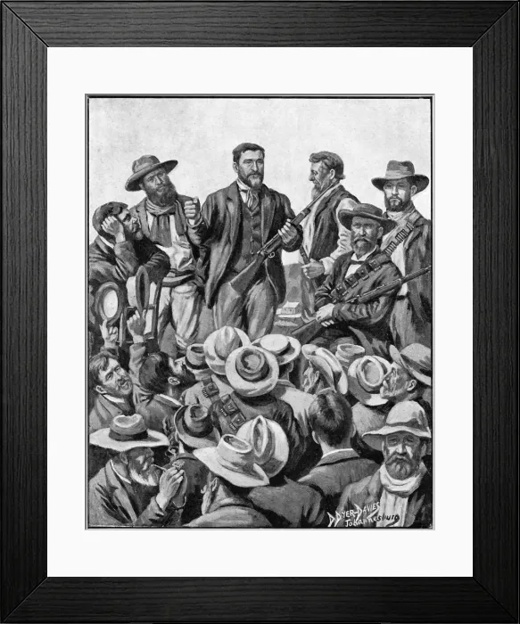 Framed Print : Christiaan De Wet, Afrikaner soldier, politician and big game hunter, c1899 Framed Print : Christiaan De Wet, Afrikaner soldier, politician and big game hunter, c1899