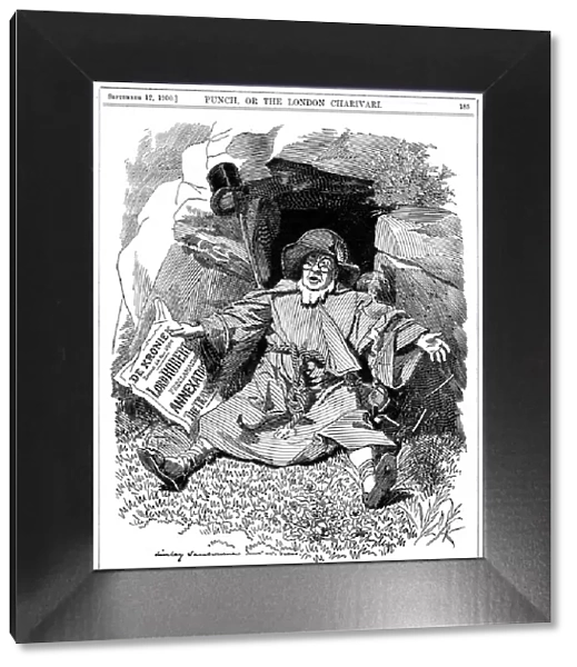 The Pilgrims Rest, caricature af Paul Kruger, South African politician, 1900. Artist: Edward Linley Sambourne
