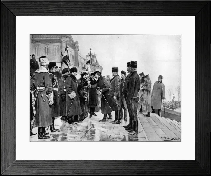 Framed Print : Canadian troops about to leave for the Boer War, 1900 Framed Print : Canadian troops about to leave for the Boer War, 1900