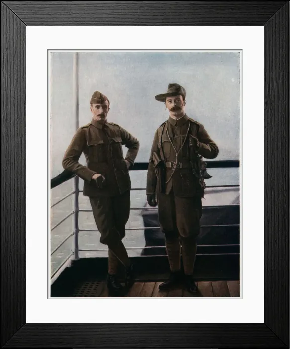 Framed Print : Volunteers on board ship for the Boer War, 1900 Framed Print : Volunteers on board ship for the Boer War, 1900