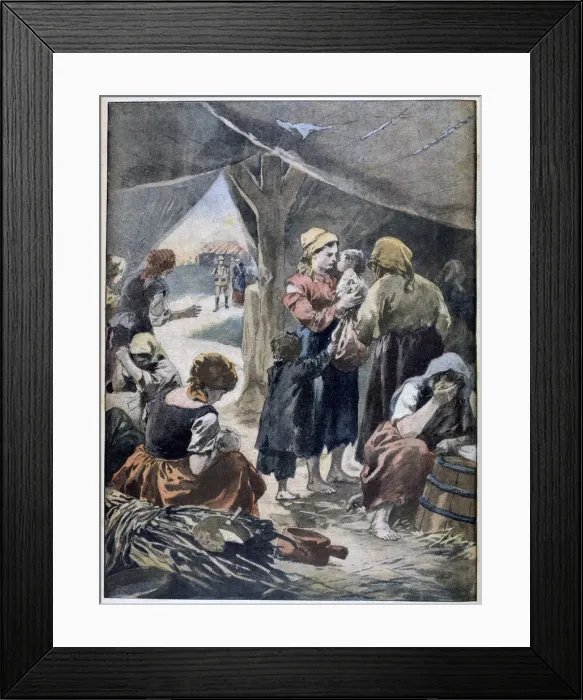 Framed Print : Boer families in a British prison camp, 1901 Framed Print : Boer families in a British prison camp, 1901