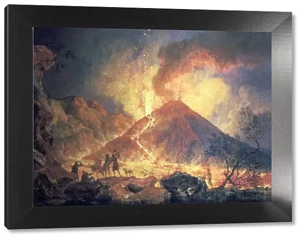 Eruption of Vesuvius, 1770s. Artist: Pierre-Jacques Volaire