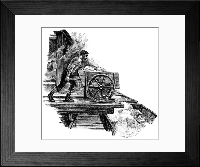 Framed Print : South Durham Salt Works, 1884 Framed Print : South Durham Salt Works, 1884