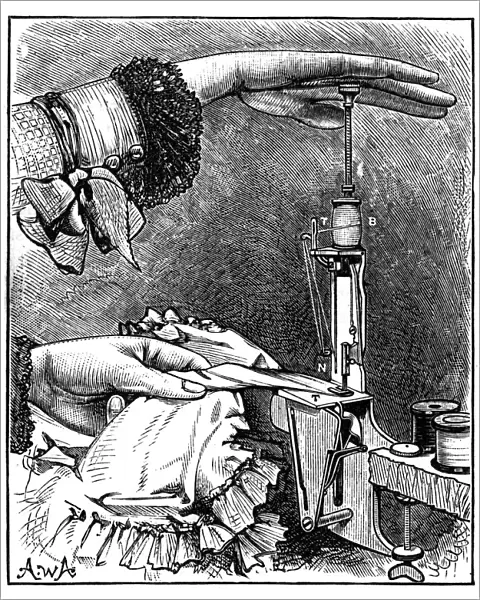 Small lockstick sewing machine, 1886