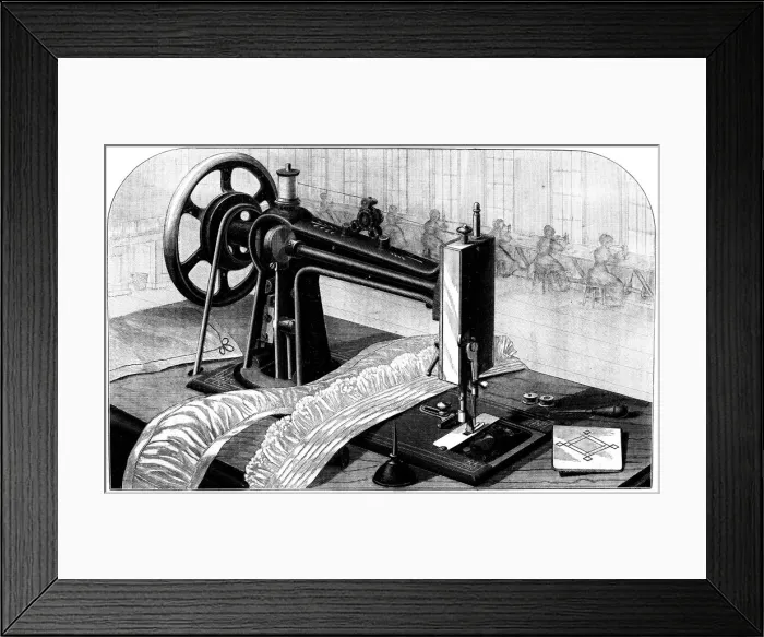 Framed Print : Wilson sewing machine, 1880 Framed Print : Wilson sewing machine, 1880