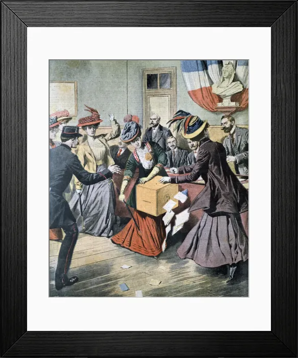 Framed Print : Campaign for Womens Suffrage in Belgium, 1908 Framed Print : Campaign for Womens Suffrage in Belgium, 1908