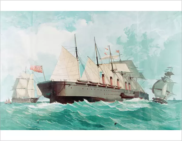 SS Great Eastern, IK Brunels great steam ship, 1858