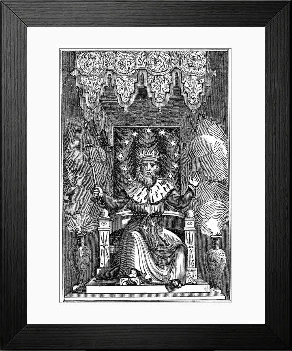 Framed Print : Thor, the second god in the ancient Scandinavian pantheon, 1834 Framed Print : Thor, the second god in the ancient Scandinavian pantheon, 1834
