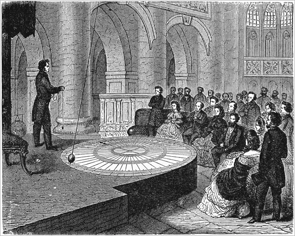 Repeat of Foucaults demonstration of the Earths rotation, May 1851 (c1890)