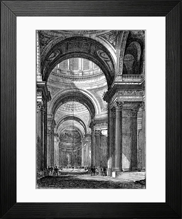 Framed Print : Foucaults pendulum in the Pantheon, Paris, 1851 (1887) Framed Print : Foucaults pendulum in the Pantheon, Paris, 1851 (1887)
